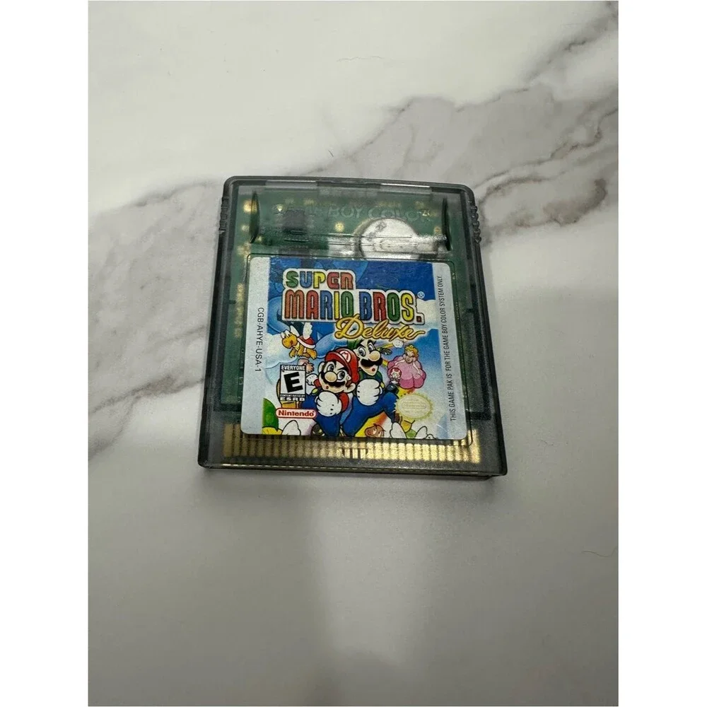 Nintendo Game Boy Color Vintage Super Mario Brothers Deluxe Game Retro Mario